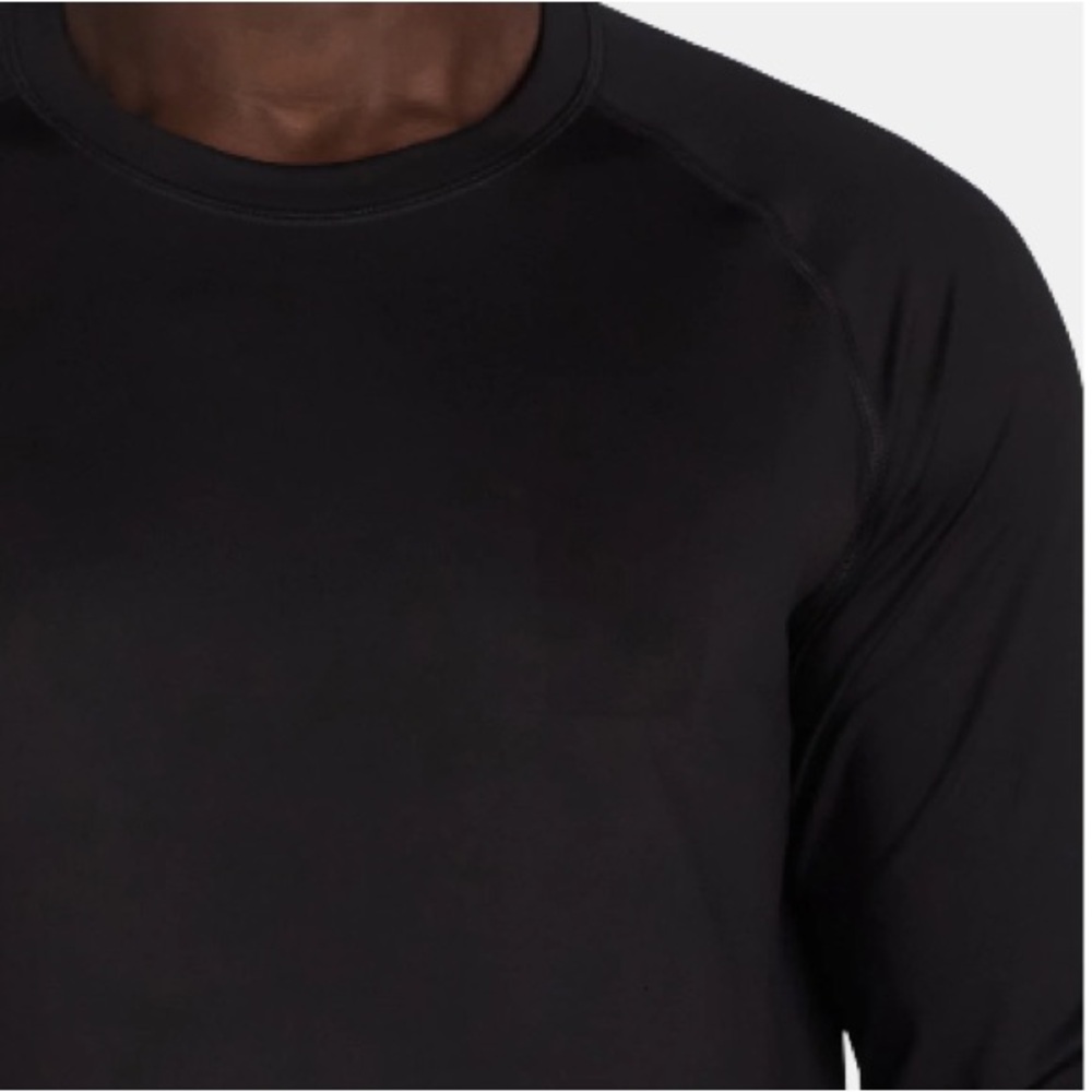 George Men’s 3XL Black Stretch Quick Dry Long Sleeve Sun Shirt with UPF 50+ - Picture 4 of 5